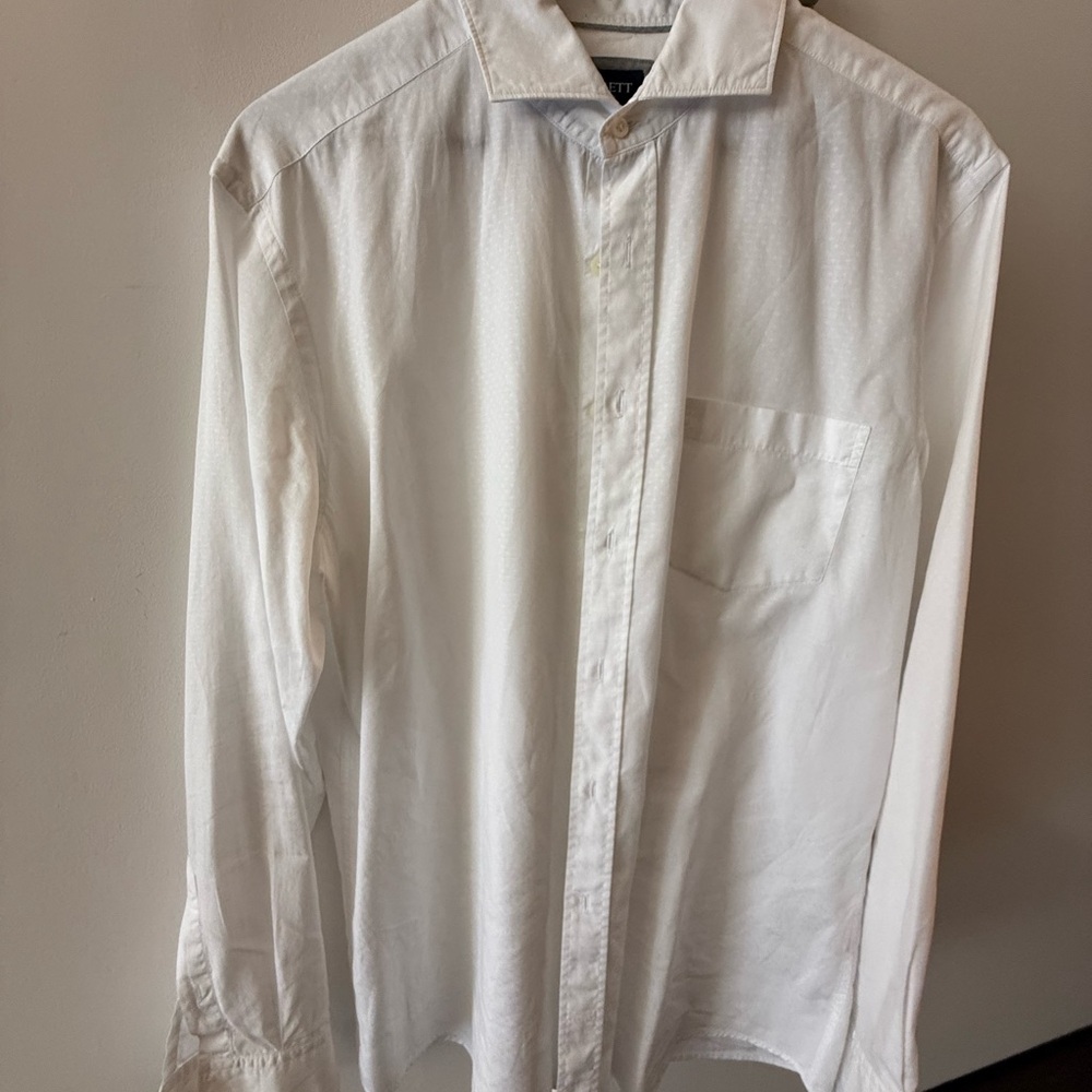 Hackett London Slim Fit Crisp White Dress Shirt